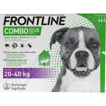 Antiparazitikum pro psa Frontline Combo Spot on Dog 20-40kg pipet.3x2.68ml