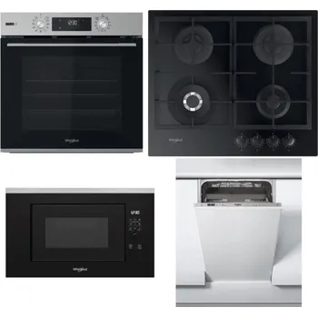 Set domácích spotřebičů WHIRLPOOL OMSK58RU1SX + WHIRLPOOL GOFL 629/NB1 + WHIRLPOOL WMF200G + WHIRLPOOL WSIC 3M27 C
