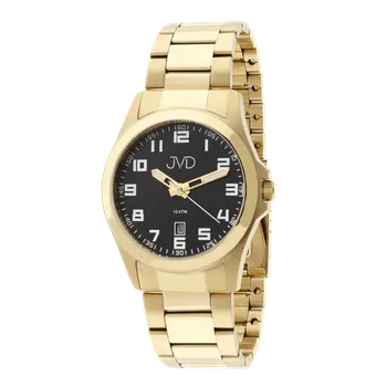 Módní doplněk JVD Pozlacené pánské vodotěsné náramkové pánské hodinky JVD steel J1041.41 - 10ATM (JVD Pozlacené vodotěsné náramkové pánské hodinky JVD steel J1041.41 - 10ATM)
