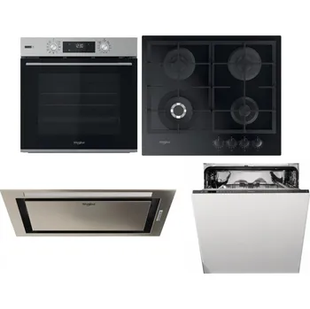 Set domácích spotřebičů WHIRLPOOL OMSK58RU1SX + WHIRLPOOL GOFL 629/NB1 + WHIRLPOOL WCT3 64 FLB X + WHIRLPOOL WIO 3T133 PE 6.5