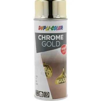 Barva ve spreji Dupli Color CHROME GOLD zlatý chrom ve spreji 400ml