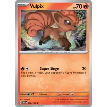 Sběratelská karetní hra Pokémon TCG Vulpix 037/165 - Reverse Holo