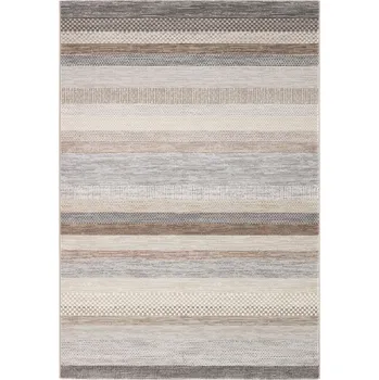 Koberec Moderní kusový koberec Ragolle Argentum 63844 9293 Pruhy béžový hnědý Rozměr: 160x230 cm