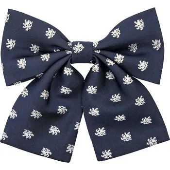 Kravata Bubibubi Tmavomodrý dámský motýlek se lvy