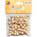 Aliga Dřevěné korálky 10 mm 80 ks