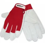 Dedra Ochranné rukavice, lícová vepřovice, červená, velikost 10 (BH1010R10R)