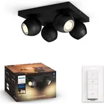 Philips Hue Buckram Bodové Svítidlo 4x5W / 350lm - černá