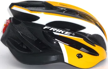 Cyklistická přilba FRIKE A3 LED cyklistická helma oranžová/černá M/L