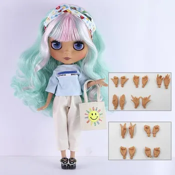 Panenka Čína Panenka s flexibilnímy klouby a pohyblivýma očima a s moderním účesem (30 cm) Barva: full set with h. s kalhotami