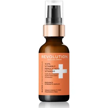 Pleťové sérum Revolution Skincare Vitamin C Ferulic Acid & Vitamins 12,5 % antioxidační sérum pro rozjasnění a vyhlazení pleti 30 ml