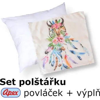 Povlak na dekorativní polštářek Apex® produktová řada 3D 3D povláček na polštářek Apex - Indián - Povláček na polštářek