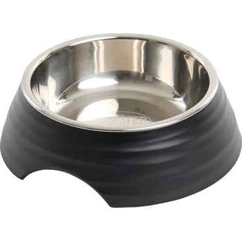 Miska pro psa Miska melamin Frosted Ripple Bowl 350ml černá BUSTER