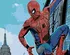 Zuty Spiderman ve městě 40 x 50 cm s rámem