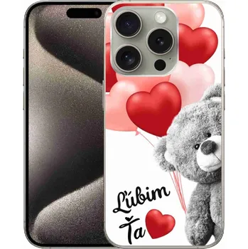 Pouzdro na mobilní telefon Gelový obal mmCase na iPhone 15 Pro - ľúbim ťa sk