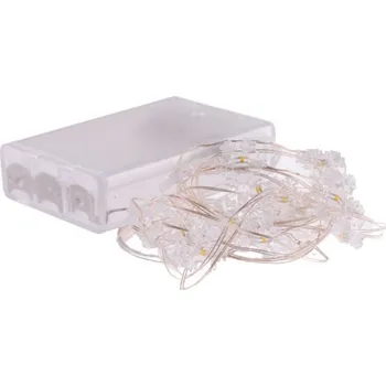 Vánoční dekorace Světelný řetěz 20L/2m Vločky