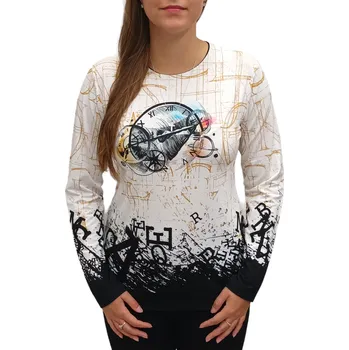 Dámská halenka Halenka Pratto černo-bílá s hodinami velikost pratto: 46