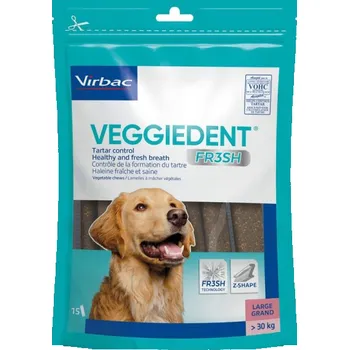 Virbac CET VeggieDent Fresh Chews, L/285 g