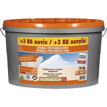 barva na zeď Barva na zeď Hornbach Sněhobílá profesionální bez konzervantů 19 kg