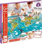 HAPE Puzzle Mapa světa 2v1 100 dílků