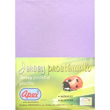 Prostěradlo Apex® Jersey prostěradlo Apex - Jednolůžko 90 x 200 cm - Fialová