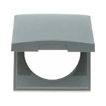 Rámeček s víčkem pro zásuvku Integro šedý