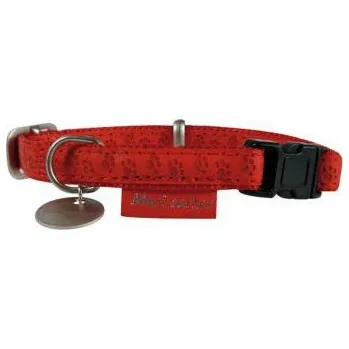 Obojek pro psa Zolux Mac Kožený nastavitelný límec 10 mm - červený