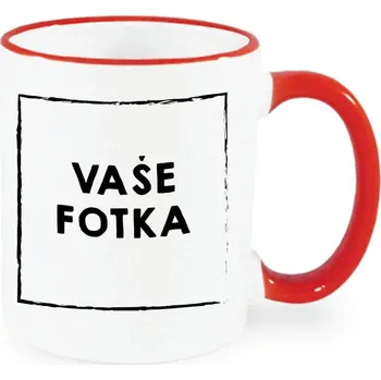 vlastní potisk Hrnek s fotkou Barva: Červená