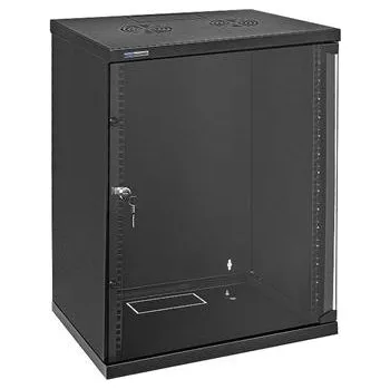 Rozvaděč 19" Rack skříň WSH5415/B (15U 400mm, závěsná) SOHO - černá