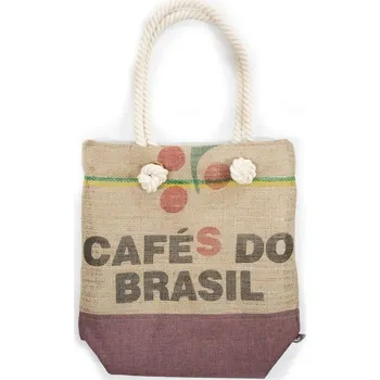 Nákupní taška Coffee Club Nákupní taška s lany - vínová