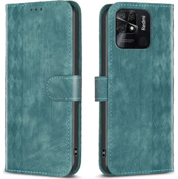 Pouzdro na mobilní telefon TT-TopTechnology Kožené pouzdro pro Xiaomi Redmi 10c zelené, green, model knížka, materiál syntetická kůže