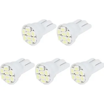 Autožárovka LED žárovka T10 W5W 8 SMD bílá