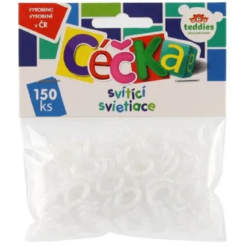Teddies Céčka svítící 150 ks průhledná