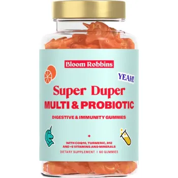 Bloom Robbins Super Duper Multi&Probiotic Gummies 60 bonbonů