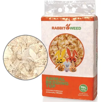 Rabbit Weed Top podestýlka hrubá hobliny, 70 l