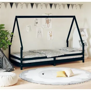 Dětská postel vidaXL Dětská postel 80 x 200 cm masivní borové dřevo [834482] Barva: Černá