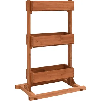 Stojan na květiny vidaXL Truhlík 52 x 30 x 78 cm jedlové dřevo [47249]