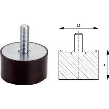 Silentblok nápravy RUBENA silentblok T4 25x30-M 6/18