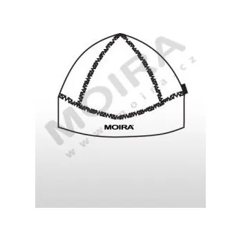 Čepice Moira Plyš čepice tvarovaná červená s černými švy L-XL PL/CET 12135