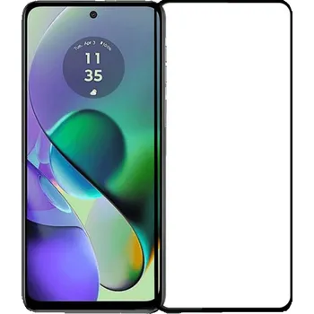 Picasee 3D ochranné tvrzené sklo s rámečkem pro Motorola Moto G54 5G - černé