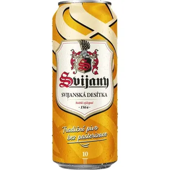Pivo Svijanská desítka 10% 0,5l - plech