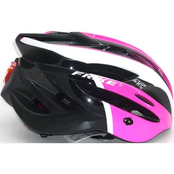 Cyklistická přilba FRIKE A3 LED cyklistická helma růžová/černá M/L