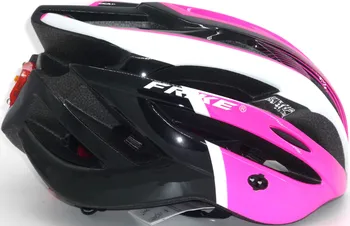 Cyklistická přilba FRIKE A3 LED cyklistická helma růžová/černá M/L
