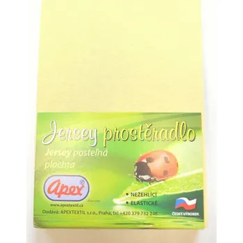 Prostěradlo Apex® Jersey prostěradlo Apex - Jednolůžko 90 x 200 cm - Žlutá