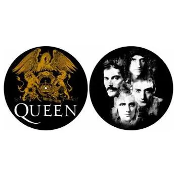 Hi-Fi komponenty Merch Queen: Slipmat Set Crest & Faces 2017