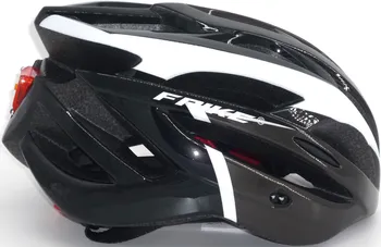 Cyklistická přilba FRIKE A3 LED cyklistická helma černá/bílá M/L