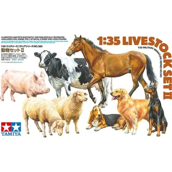 Plastikový model Tamiya Tamiya 35385 Livestock Set II 1/35