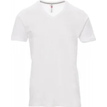 Pánské tričko PAYPER V-NECK pánské triko 150 bílé - v. 4XL