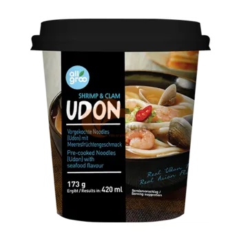 ALLGROO instant. udon polévka s mořskými plody v kelímku 173g
