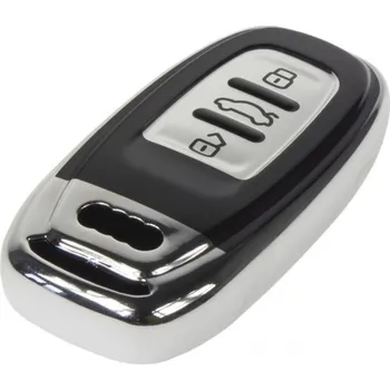 Autoklíč TPU obal pro klíč Audi, silver