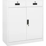 vidaXL Kancelářská skříň 90 x 40 x 102 cm ocel [336411] Barva: Bílá